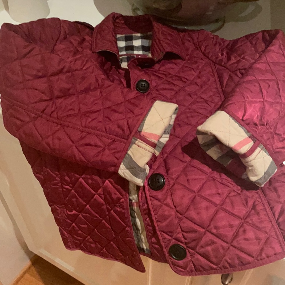 Burberry Quilted Jacket. Girls size 10.